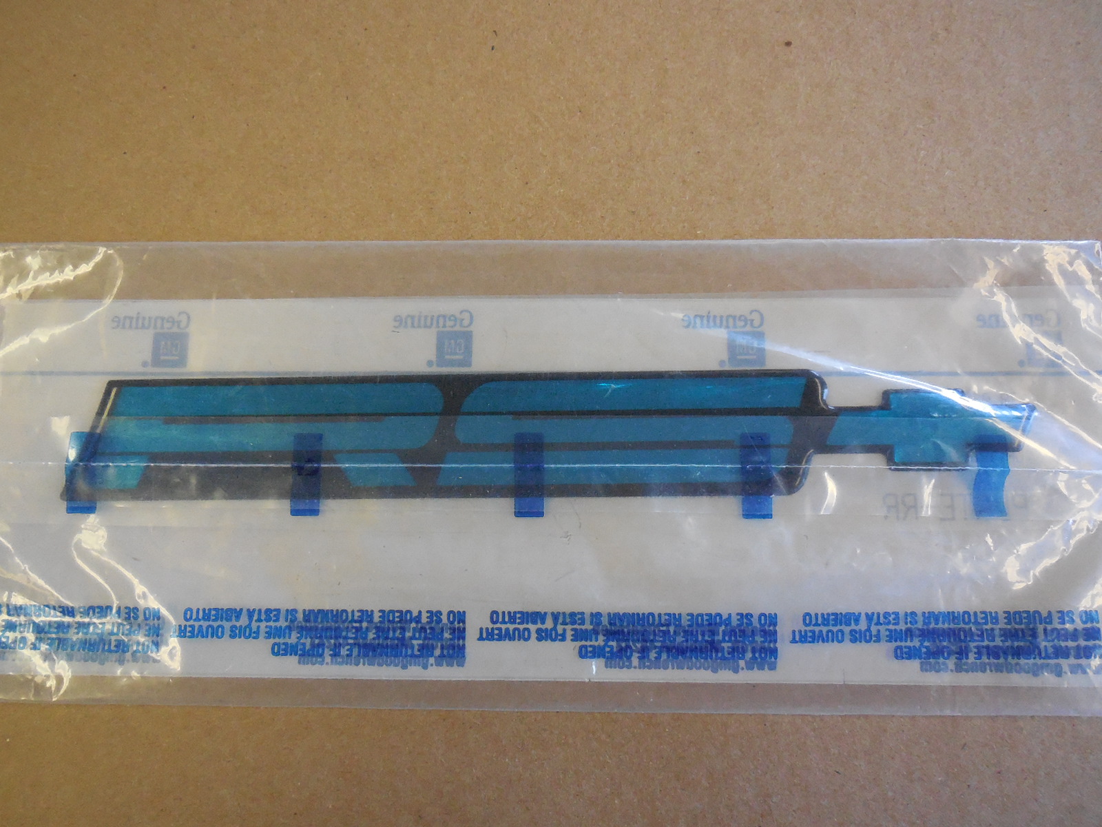 Camaro 82-92 Tuned Port Injection Rear Bumper Emblem - Gold New Reproduction